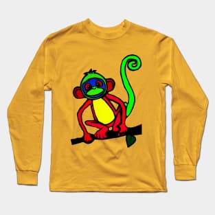 Colorful monkey Long Sleeve T-Shirt